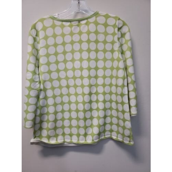 Christopher & Banks Green White Polka Dot Cardigan Sweater Women's Size XL - Picture 6 of 6